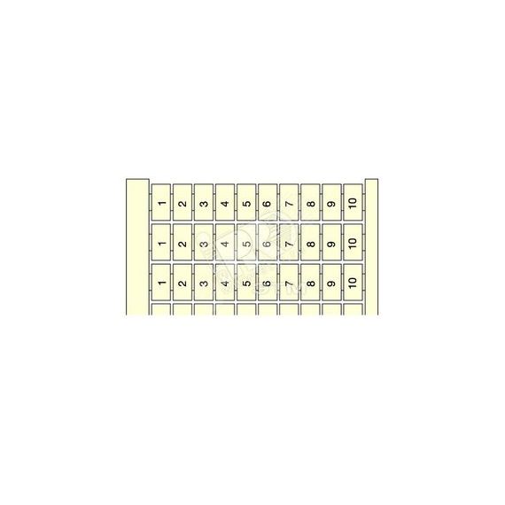 Маркировка вертикальная RC610 10х(1...10) TE Connectivity ОУЭО ENT1SNA233041R2500