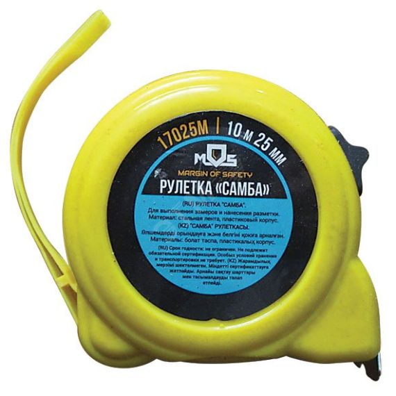 Рулетка ''Самба'' 5 м х 25 мм MOS 17023М