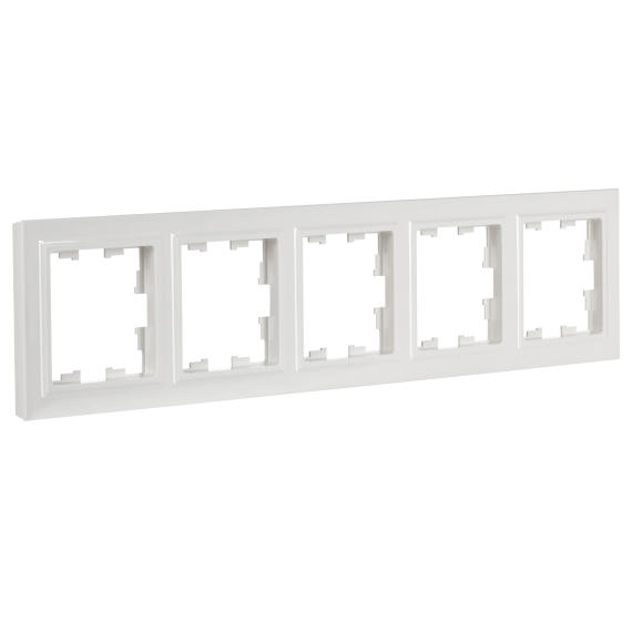 BRITE Рамка 5-местная РУ-5-БрБ белый IEK