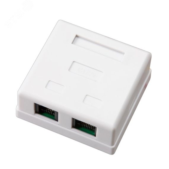 Розетка комбинированная внешняя. RJ-45(8P-8C) + RJ-11(6P-4C). UTP неэкраниров, REXANT 03-0120