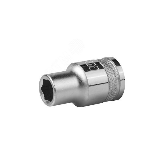 Торцовая головка ''INDUSTRIE QUALITAT'', Cr-V, FLANK, хромосатинированная, 1/2'', 25 мм KRAFTOOL 27805-25