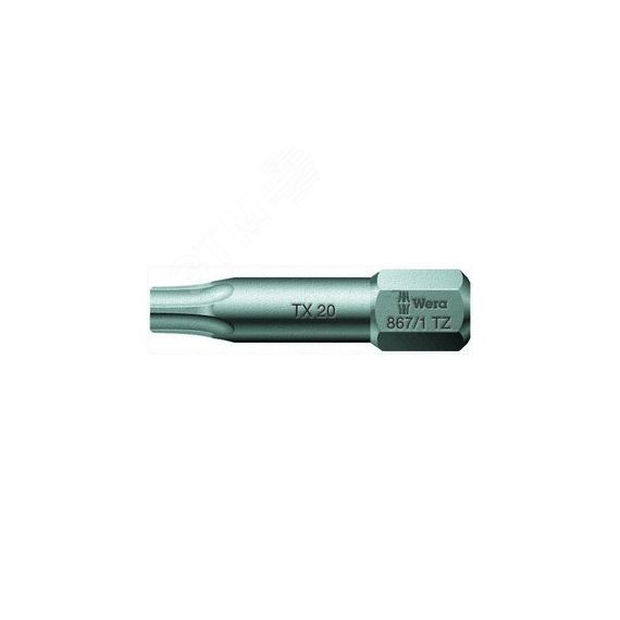 Бита торсионная 867/1 TZ TORX вязкая твердость хвостовик 1/4 C 6.3 TX 8 x 25 мм WERA WE-066303