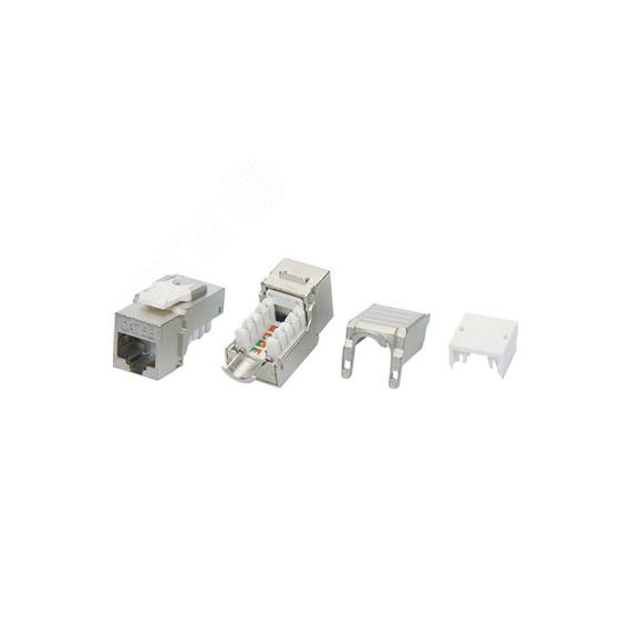 Вставка Keystone Jack RJ-45(8P8C) категория 5e экраниров Hyperline KJ9-8P8C-C5e-90-SH-F