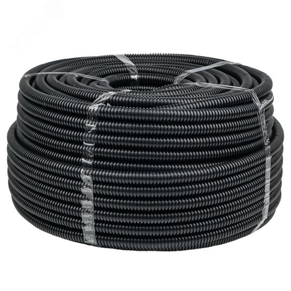 Труба гофрированная FPHF с зондом d50мм (20м.) черная Plast PROxima EKF FRHF-50