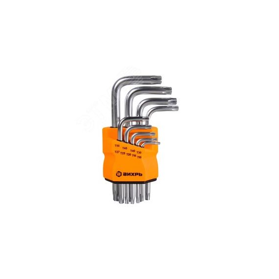 Набор ключей имбусовых Torx , 9 , T10-T50 Вихрь 73/6/5/12