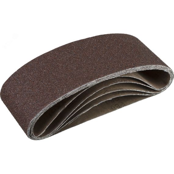 Лента шлифовальная 75х457 мм, P80, СТАНДАРТ, для ЛШМ, 5 шт. ЗУБР 35341-080