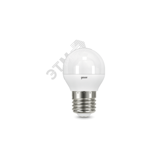 Лампа светодиодная LED 7 Вт 550 лм 4100К AC150-265В E27 шар P45 нейтральный шаговое диммирование выключателем Black Gauss 105102207-S