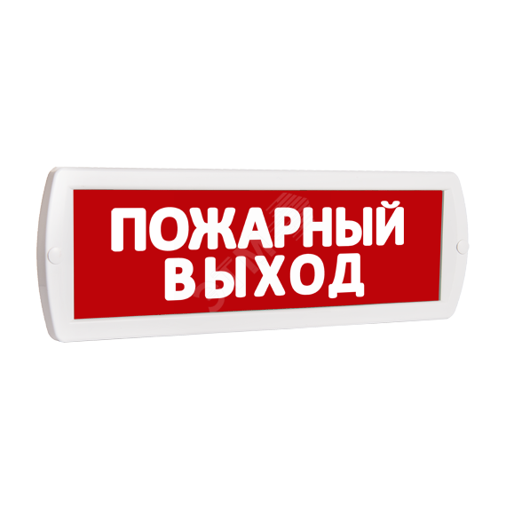 Оповещатель охранно-пожарный световой (красный фон) SLT Т 24 Пожарный выход