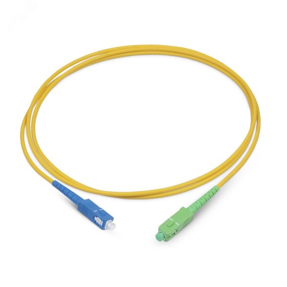 Шнур оптический simplex 10м SC/APC-SC/UPC 9/125 sm LSZH Cabeus FOP(s)-9-SC/APC-SC/UPC-10m