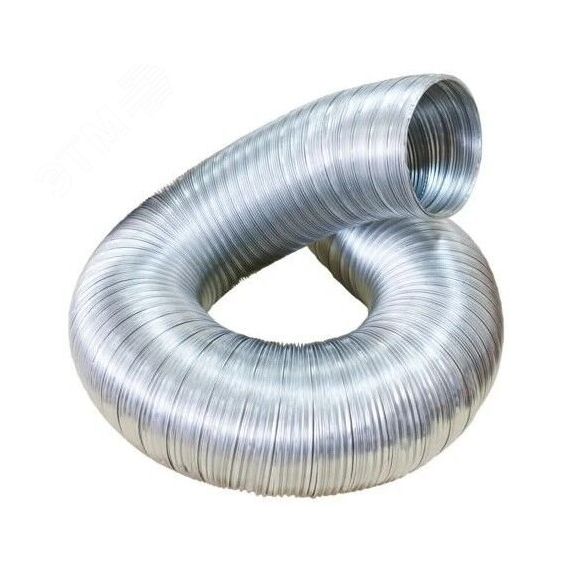 Воздуховод гибкий алюминиевый гофрированный, 50мкм, D100 Auramax A10VA