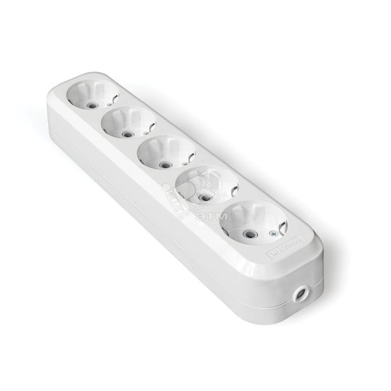 Колодка 5 гнезд С заземлением AБС-пластик Универсал E305