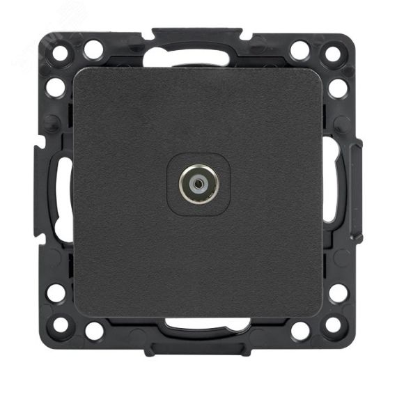 Стокгольм Механизм Розетки TV 1-местной оконечной 10дБ-240МГц черный EKF EZA00-227-10