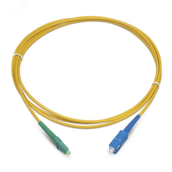 Шнур оптический simplex 10м LC/APC-SC/UPC 9/125 sm LSZH Cabeus FOP(s)-9-LC/APC-SC/UPC-10m