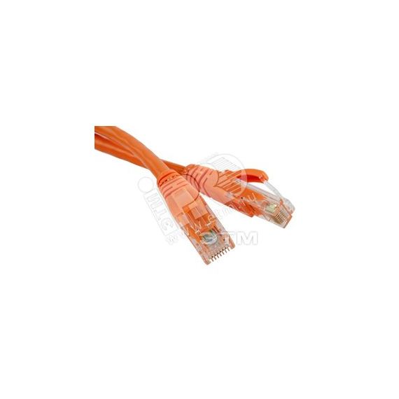 Патч-корд U/UTP категория 5е LSZH 1м оранжевый Hyperline 30889