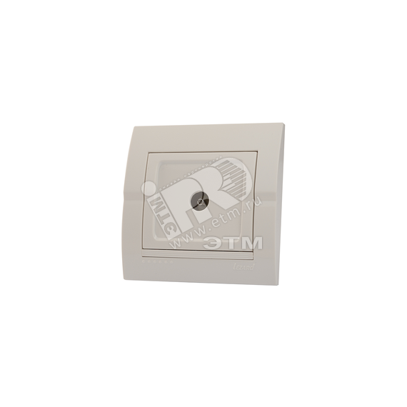 DERIY Розетка ТВ прох. белый Lezard 702-0202-129