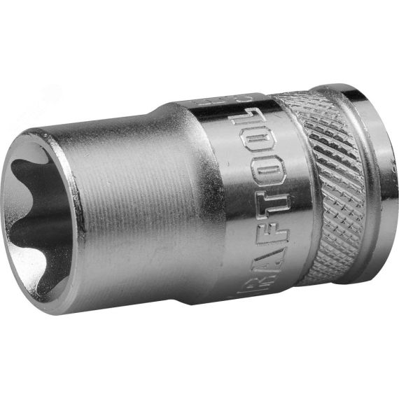 Головка торцевая ''INDUSTRIE QUALITAT'', Cr-V, внешний TORX, хромосатинированная, 1/2'', Е 16 KRAFTOOL 27810-16_z01