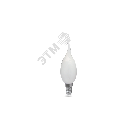 Лампа светодиодная филаментная LED 9 Вт 590 лм 3000К AC185-265В E14 свеча теплая матовая колба Black Filament Gauss Gauss 104201109
