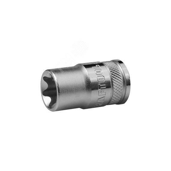 Головка торцевая ''INDUSTRIE QUALITAT'', Cr-V, внешний TORX, хромосатинированная, 1/2'', Е 16 KRAFTOOL 27810-16_z01
