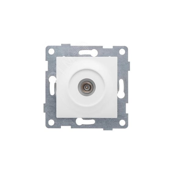 GUSI Ugra механизм антенной розетки, одинарной, скрытая  установка. Цвет  белый. GUSI Electric С11А1-001