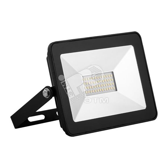 Прожектор светодиодный ДО-30w 4000К 2700Лм IP65 черный SAFFIT SFL90-30