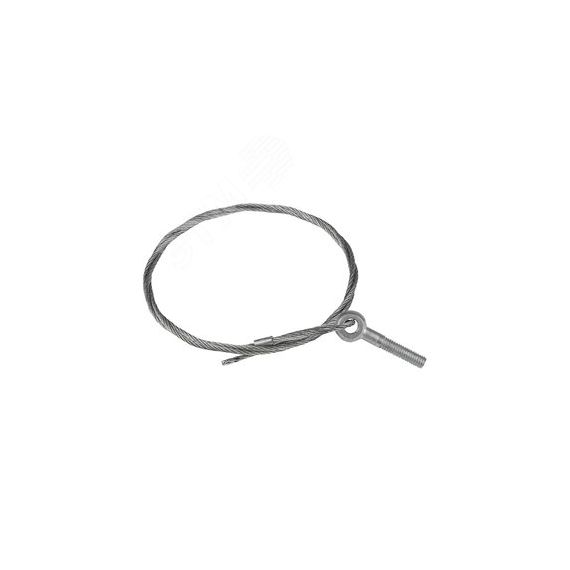 Трос стальной с рым-болтом М6 L=2м (2мм) EKF trrbm6-2