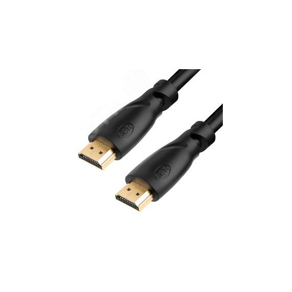 Кабель HDMI 1.4 19М на 19М, 1.2 м., черный, позолоченные контакты Greenconnect GCR-51641