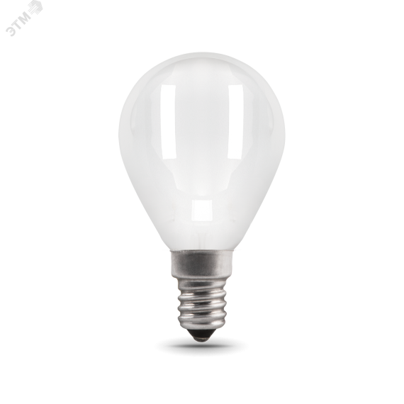 Лампа светодиодная филаментная LED 9 Вт 610 лм 4100К AC185-265В E14 шар P45 нейтральный матовая колба Black Filament Gauss 105201209