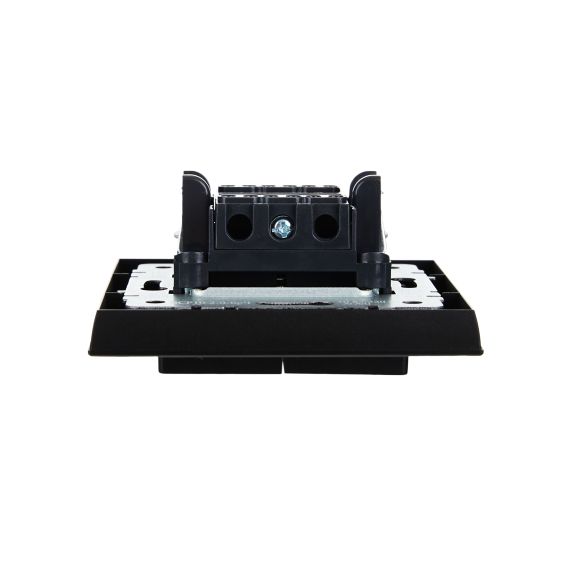 BRITE Выключатель 2-клавишный 10А в сборе ВСР10-2-0-БрЧ черный IEK