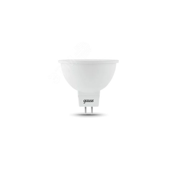 Лампа светодиодная LED 5 Вт 500 лм 3000К AC150-265В GU5.3 софит MR16 теплая  Black Gauss Gauss 101505105