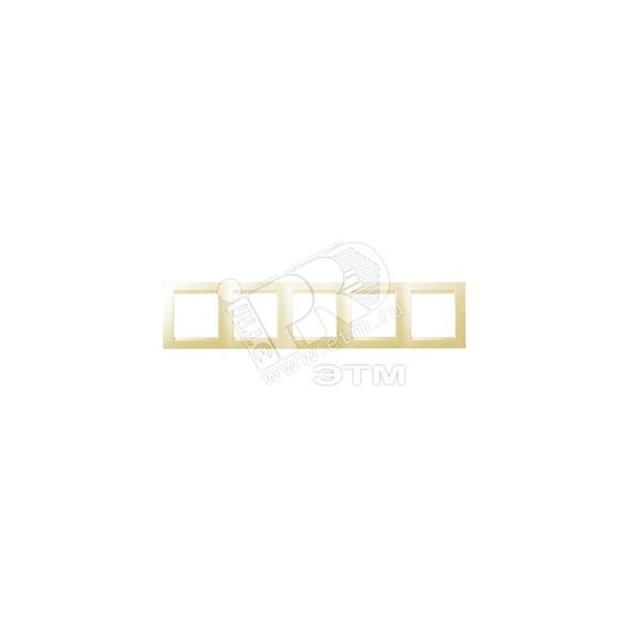 15 Рамка на 5 постов слоновая кость Simon 1500650-031
