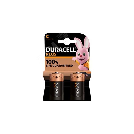 Элемент питания алкалиновый LR14-2BL PLUS 5014433 1,5v (2 шт. в блистере) Duracell Duracell Б0056038