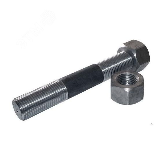 Шпилька M16-6gх90.35 ГОСТ 22042-76 с 2мя гайками  M16-6H ГОСТ 5915-70 РАСВЕТ УТ-144232