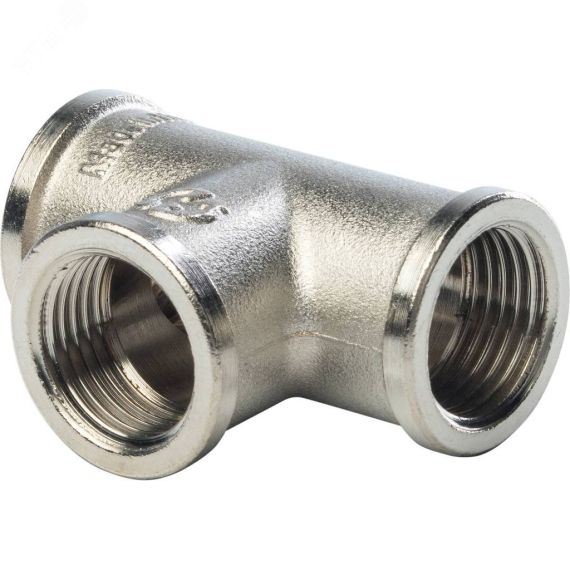 Тройник ВВВ 1/2'х1/2'х1/2' никелированный STOUT SFT-0020-000012