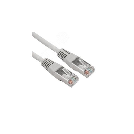Патч-корд F/UTP CAT 6, RJ45-RJ45, 26AWG, LSZH, серый, 1.5м, REXANT 02-0210-105