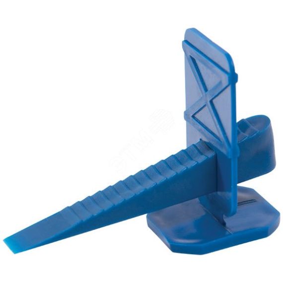 СВП (Система Выравнивания Плитки), Зажимы 40 шт и Клинья 40 шт, набор (синие) MOS 16781М