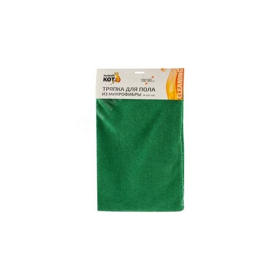 Тряпка для пола из микрофибры M-02F-XXL, цвет: зеленый, размер: 80х100см СКРАП 310265