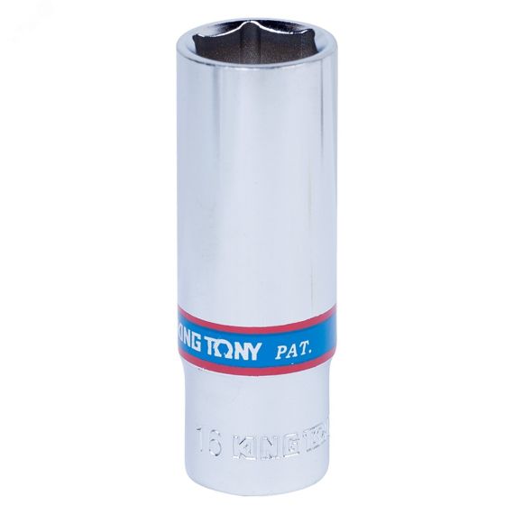 Головка торцевая глубокая шестигранная 3/8', 16 мм King Tony 323516M