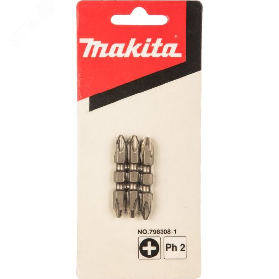 Насадка бита двусторонняя PH2, 45 мм, E-form (NZ), 3 шт. для FS2700 Makita 798308-1