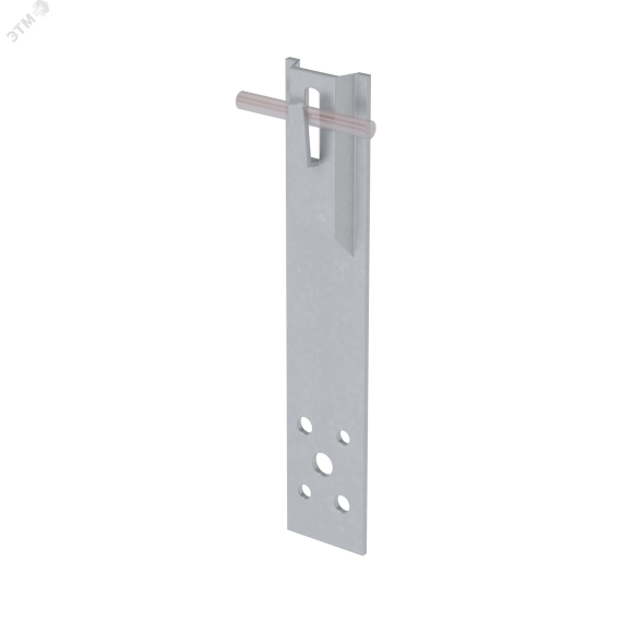 Прямой держатель зажимной для прутка D 5-8 мм H60 мм INOX304 КМ-профиль MA0228