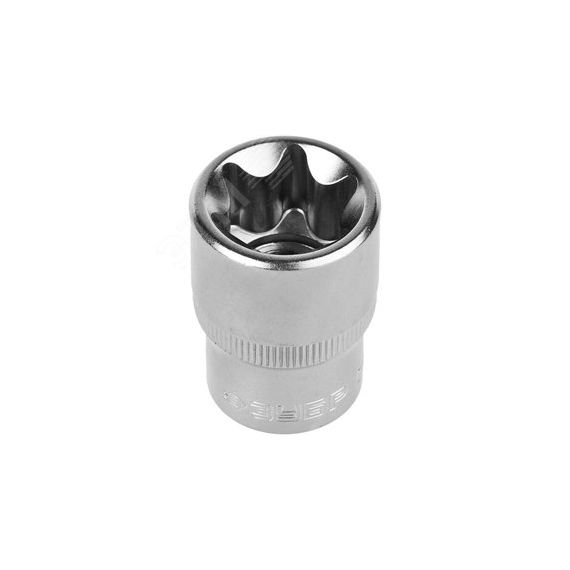 Головка торцовая ''Мастер'' (1/2''), Cr-V, E-TORX, хроматированное покрытие, E24 ЗУБР 27719-24