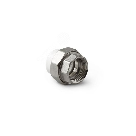 Муфта комбинированная разъемная (американка) ВР Белая 25-1/2 PRO AQUA PA20012