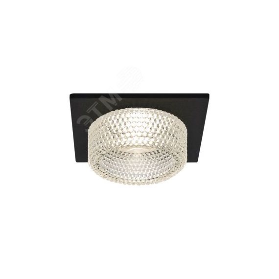 Светильник встраиваемый декоративный DK110 BK/CL MR16 GU5.3 черный прозрачный ЭРА Б0058422