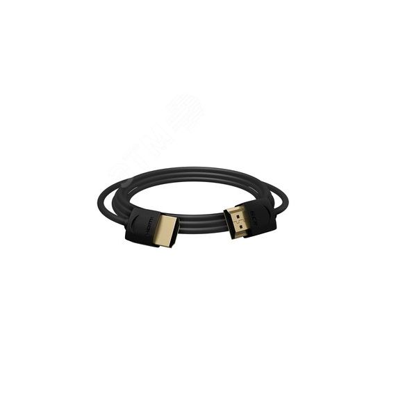Кабель HDMI 2.0, Ultra HD 19М на 19М, 0.5 м., SLIM черный Greenconnect GCR-51592