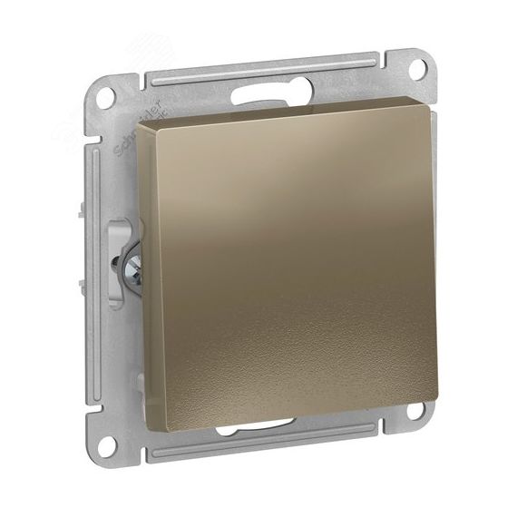Выключатель одноклавишный ATLASDESIGN схема 1 10АХ механизм шампань SE (Systeme) ATN000511