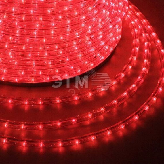 Дюралайт LED, постоянное свечение 2W - красный Эконом 24 LED/м, 100 м Neon-Night 121-122-4
