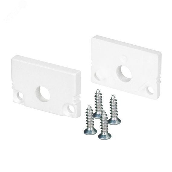 Заглушка SL-SLIM20-H13 WHITE с отверстием (пластик) Arlight 037536
