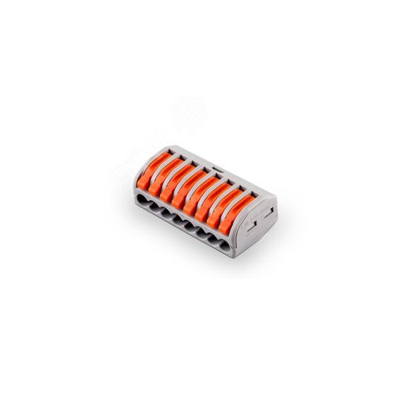 Клемма монтажная, 8-проводная, (DIY упаковка 5 шт), STEKKER LD222-418