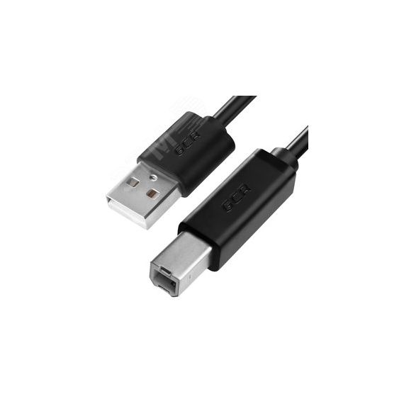 Кабель USB 2.0 AM на BM, 1 м., черный, морозостойкий Greenconnect GCR-UPC5M-BB2S-1.0m