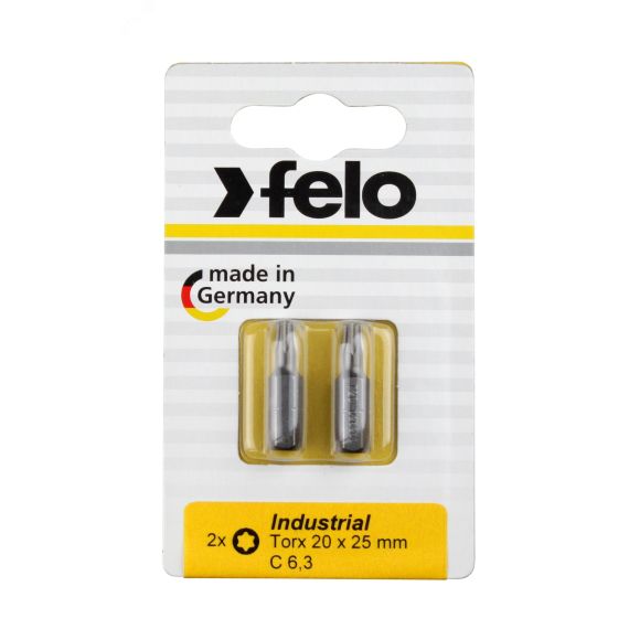 Бита Torx 30X25, серия Industrial, 2 шт в блистере Felo 02630036