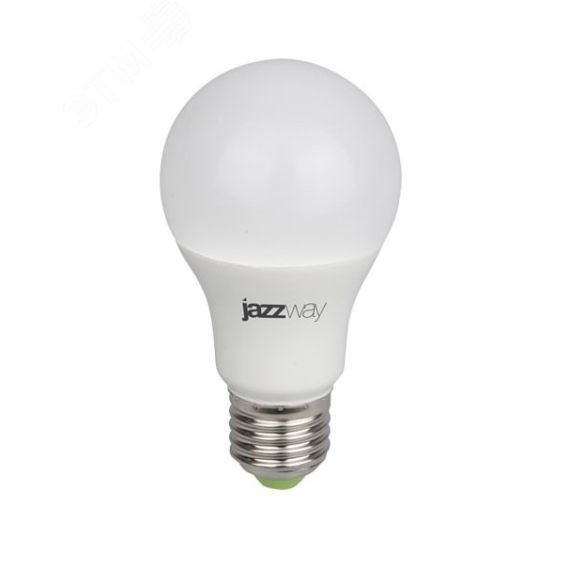 Лампа светодиодная LED 9Вт A60 Е27 для растений JazzWay 5002395